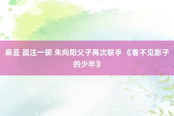 麻豆 孤注一掷 朱向阳父子再次联手 《看不见影子的少年》