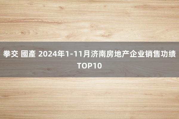 拳交 國產 2024年1-11月济南房地产企业销售功绩TOP10