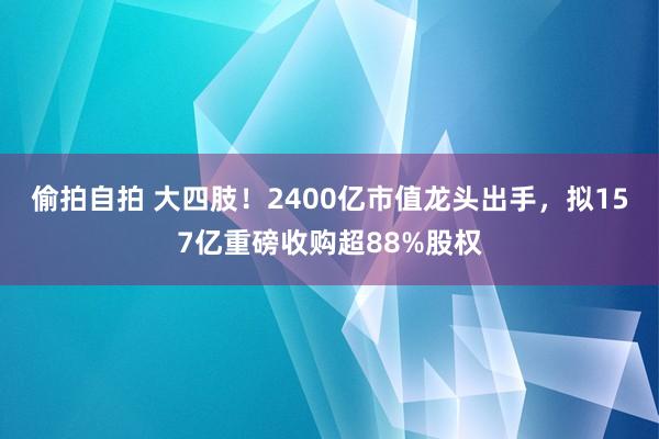 偷拍自拍 大四肢！2400亿市值龙头出手，拟157亿重磅收购超88%股权