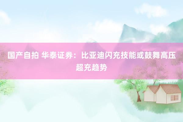 国产自拍 华泰证券：比亚迪闪充技能或鼓舞高压超充趋势