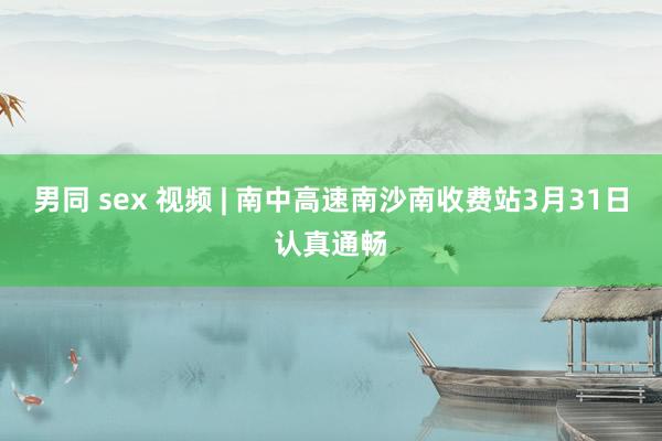 男同 sex 视频 | 南中高速南沙南收费站3月31日认真通畅