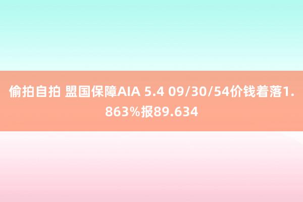 偷拍自拍 盟国保障AIA 5.4 09/30/54价钱着落1.863%报89.634