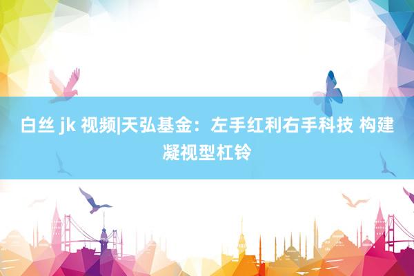 白丝 jk 视频|天弘基金：左手红利右手科技 构建凝视型杠铃
