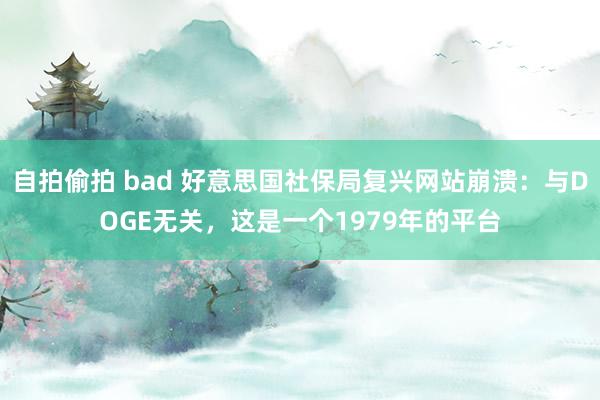 自拍偷拍 bad 好意思国社保局复兴网站崩溃：与DOGE无关，这是一个1979年的平台