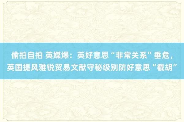 偷拍自拍 英媒爆：英好意思“非常关系”垂危，英国提风雅锐贸易文献守秘级别防好意思“截胡”