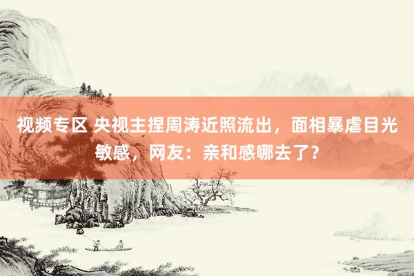 视频专区 央视主捏周涛近照流出，面相暴虐目光敏感，网友：亲和感哪去了？